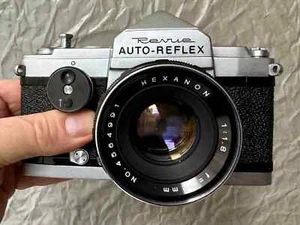RARE Revue Auto-Reflex Zweiformatkamera & Hexanon 1,8/52mm– Konica ClassicCamera - Photo 1/8