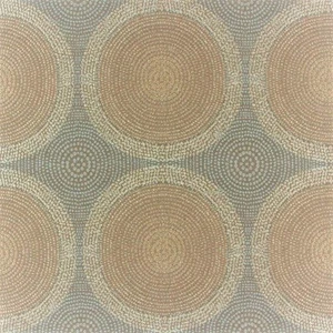Arc/com Shibori Mist Modern lt blue and tan Mosaic tile Upholstery Fabric - Picture 1 of 2