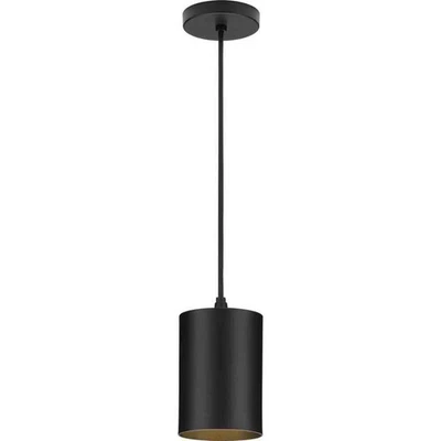 Progress Lighting LED 5"D IN/OUTdoor CYLINDER P550099-031-30 Mini Pendant Black - Image 1 of 4