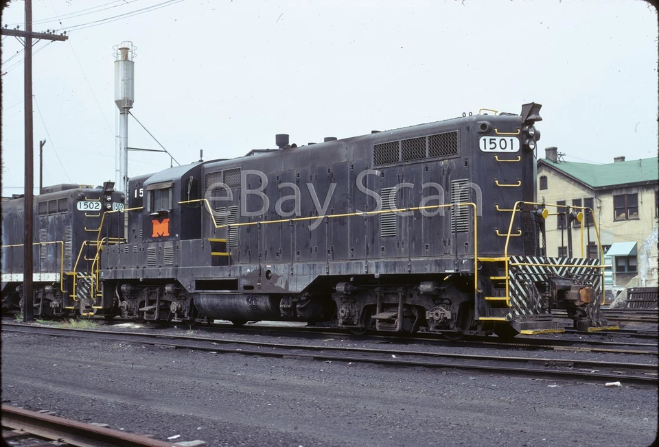 Diapositiva original - MGA MRY Monongahela Rwy ex P&LE GP7 1501 Brownsville PA 1974 Foto 1 de 1