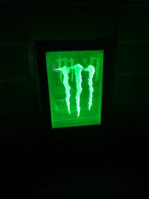 Monster Energy Drink Mini Fridge. Cool collectors piece, a must have. - Image 1 of 4
