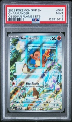 Pokemon Charmander SVP044 Obsidian Flames ETB Tarjeta Promocional PSA 9 Como Nueva Foto 1 de 2