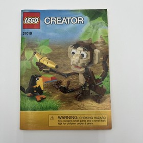 LEGO Creator 31019 Monkey Toucan Banana Instruction Manual Booklet Only