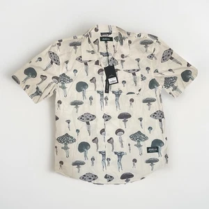 Camisa con botones Afield Out Daydream estampado de setas de hueso talla M precio de venta sugerido por el fabricante 160 USD - Imagen 1 de 9