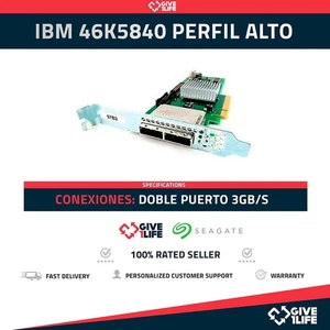 IBM - 46K5840 - DOBLE PUERTO CONTROLADORA SAS PCI-e x8 3GB - PERFIL ALTO - Bild 1 von 6