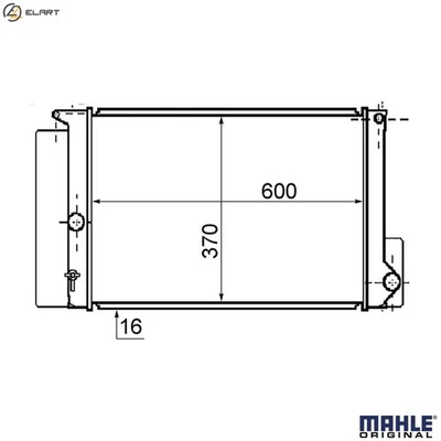 RADIATOR ENGINE COOLING CR 1078 000S FOR TOYOTA COROLLA/ALTIS/iM/QUEST/FIELDER - Image 1 of 4