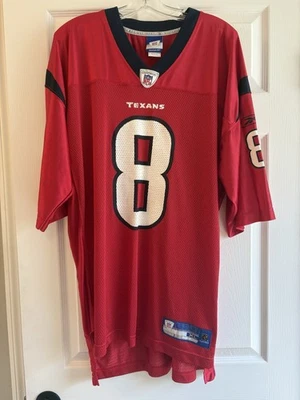 Camiseta roja NFL Matt Schaub Houston Texans Reebok XL Y2K vintage Foto 1 de 4