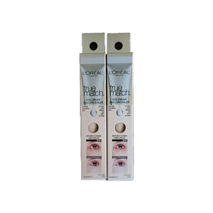 Loreal True Match Eye Cream In A Concealer C 1-2 Fair .4oz Ea 2pcs New!! - Picture 1 of 2