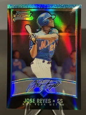 2001 BOWMAN CHROME REFRACTOR JOSE REYES #164 ROOKIE RC METS 🔥🔥 - Image 1 of 2
