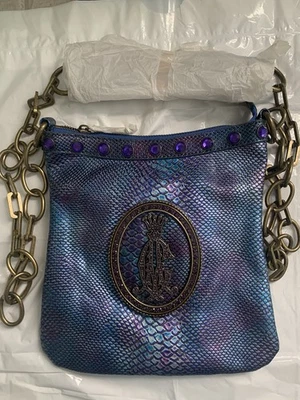 Bolso CHRISTIAN AUDIGIER FARRAH Amatista Estrás Serpiente Hombro X-cuerpo CL NUEVO CON ETIQUETAS Foto 1 de 4