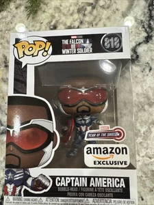 Funko Pop! Vinyl: Marvel - Captain America - Amazon (exklusiv) #818 mit Protektor - Bild 1 von 5
