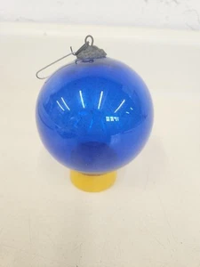 Bola redonda de cobalto adorno de Navidad de vidrio bola azul 3,5". ML2 - Imagen 1 de 12