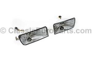 Chrome clear Front bumper turn Signals Indicators For VW Corrado Exclusive - Picture 1 of 9