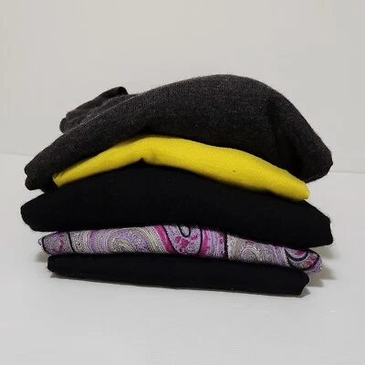 Crafters Lot of 5 Wool Imperfect Sweaters Fabric Project Upcycle Flawed - Image 1 of 4