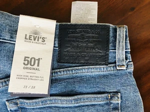 MADE & CRAFTED LEVI'S 501 ORIGINAL MEDIUM INDIGO (W30-28) $ 278 - Picture 1 of 7