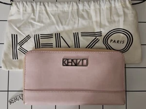 KENZO PARIS Kalifornia Leather Continental Wallet Pink with Dust Bag - Picture 1 of 4