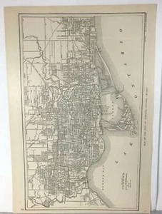 Antique 1921 USA Map Double Sided Toronto Ontario Canada Reynold - Picture 1 of 2