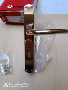 Stock di 3 Maniglie in ottone Ghidini modello Milena Q8 p 90 olv nuove - Foto 1 di 4