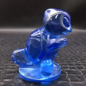Natural Blue Opalite Quartz Crystal Carved Reiki Squirtle Healing Decoration 1pc - Picture 1 of 18