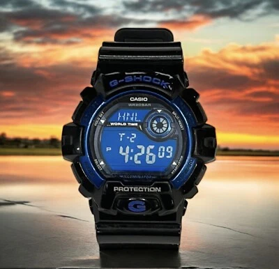 Reloj deportivo digital Casio G-SHOCK 3285 para hombre negro y azul G-8900A-1CR en muy buena condición Foto 1 de 4