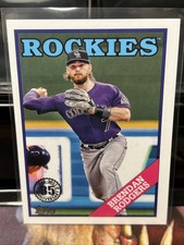 2023 Topps - Brendan Rodgers - 35th Anniversary  T88-40 Colorado Rockies