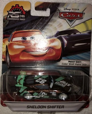 Disney Pixar Cars 24h Endurance Race Sheldon Shifter Next Gen Color Shift NUEVO Foto 1 de 3