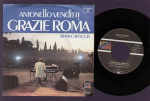 7" ANTONELLO VENDITTI GRAZIE ROMA / ROMA CAPOCCIA 1983 GERMANY SCUDETTO CALCIO - Picture 1 of 1