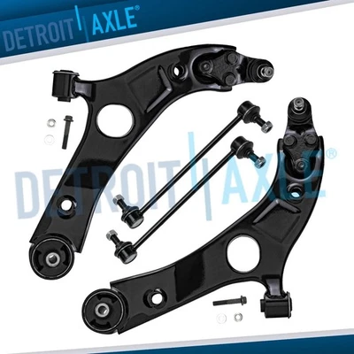 Front Lower Control Arms Sway Bar Links for 2013 2014 Hyundai Sonata Kia Optima - Image 1 of 4