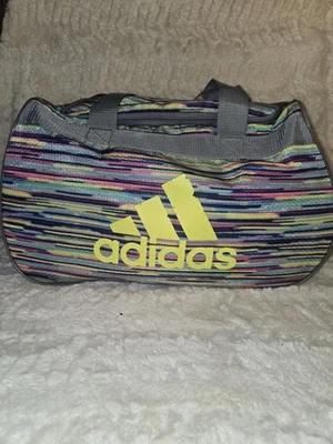 Adidas Gym Travel Duffel Multi Color Duffel Workout Sports Bag Gym Bag  - Image 1 of 4