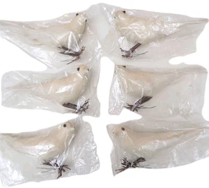 Vintage Tauben Vogel realistischer Federvogel für Urlaub Christbaumschmuck - Bild 1 von 8