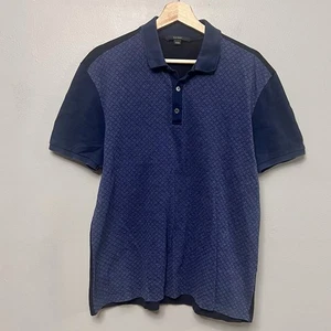 Gucci Herren Poloshirt dunkelblau GG Rautenmuster Kurzarm Größe XXXL Slim - Bild 1 von 14