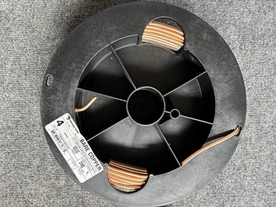 Solid Bare Copper Wire, 4 AWG, 200ft* encore wire soft drawn - Image 1 of 3
