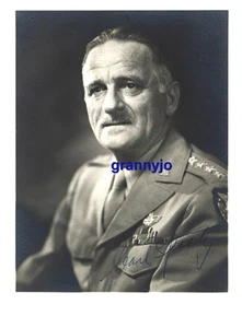 Foto autógrafa firmada a mano de Carl Spaatz, general de la Segunda Guerra Mundial, C O A - Imagen 1 de 4