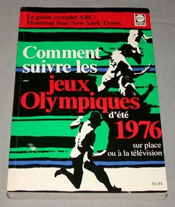 Original  1976 Montreal Olympic "How To Follow The Game " French Softcover Guide - Picture 1 of 1