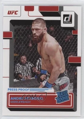 2023 Donruss UFC Rated Rookie Press Proof Teal Andre Petroski #201 Rookie RC - Image 1 of 2