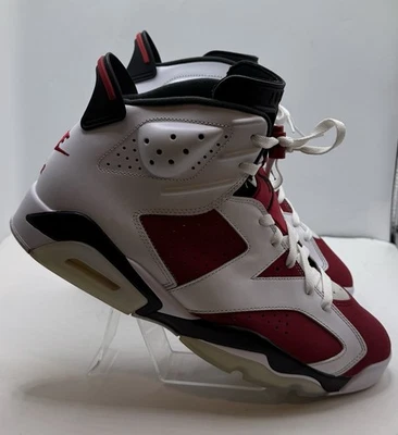 Nike Air Jordan 6 Retro Carmine 2021 Hombre’s Talla 12 Tenis CT8529-106 Rojo Blanco Foto 1 de 4