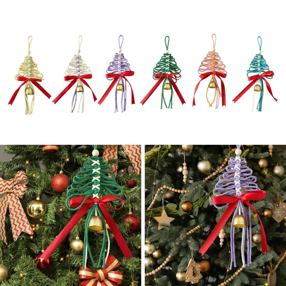 Handwoven Christmas Tree Pendant Ornament Christmas Decoration Novelty - Image 1 of 1