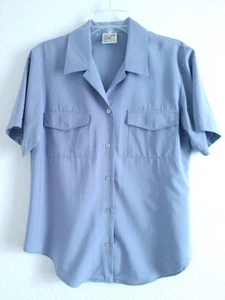 Lovely TravelSmith Travel Smith Short Sleeve Shirt Lavender Purple Made in USA M - Picture 1 of 5