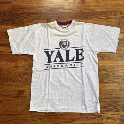 Camiseta Doble De Colección Universidad de Yale Grande De Gran Tamaño Hecha en EE. UU. Equipo Para Spor Foto 1 de 4