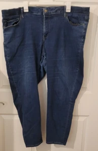 AVA & VIV WOMENS BLUE JEANS SIZE 24W - Picture 1 of 5