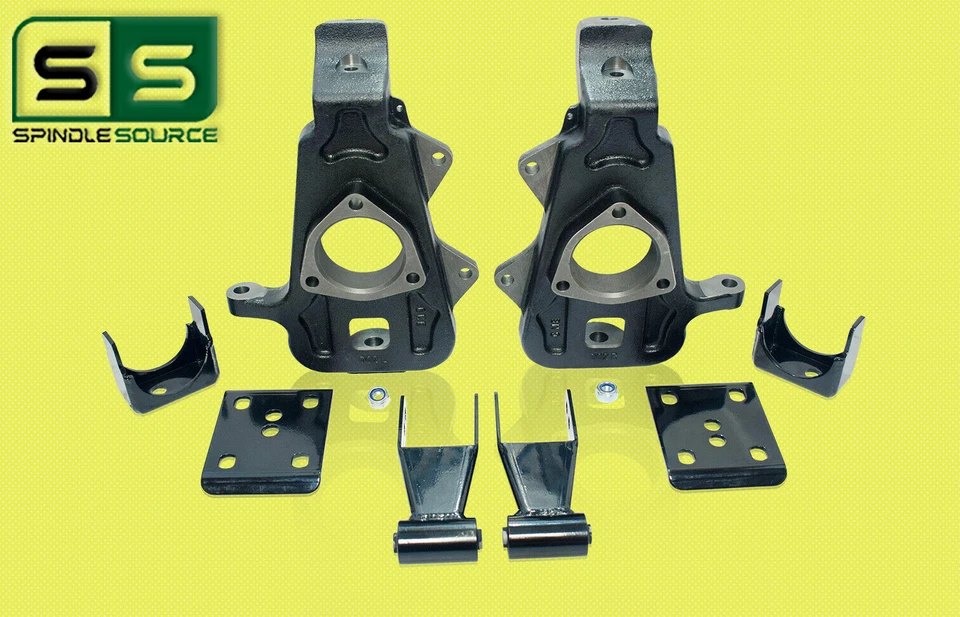 Husillos de caída de 2"/4", kit abatible, kit de caída de grilletes para Dodge Ram 1500 2002-2008 Foto 1 de 1