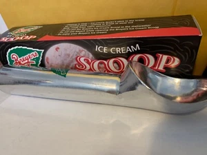 Vintage Breyers 7 Inch Aluminum Metal Ice Cream Scoop New In Box - Picture 1 of 2