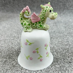 Aldon Dragon Figure Vtg Sculpture Anthropomorphic Ringing Dinner Bell Porcelain - Picture 1 of 10