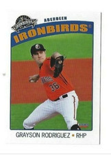 2021 Choice Aberdeen IronBirds #1 Grayson Rodriguez Rookie Baltimore Orioles