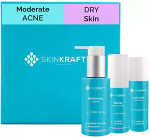 Skinkraft Moderate Acne Kit For Dry Skin  (3 Items in the set)