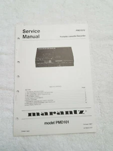 Brand New PMD101 Service Manual  - Picture 1 of 1