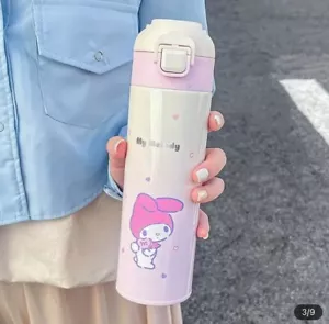 Kawaii Sanrio 2024 Warm Food Thermos Water Bottle Tea Coffee My Melody 16.9oz - Picture 1 of 4