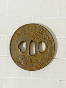 Japanese sword sword tsuba orthosis antique antique vintage antique - Picture 1 of 4