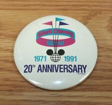 Walt Disney World 20th Anniversary Button Pin 22109 