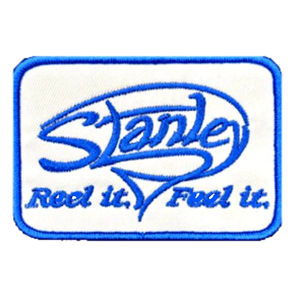 Parche de pesca Stanley réplica vintage hierro coser hierro-en gorra camisa 2" X 3" Foto 1 de 2